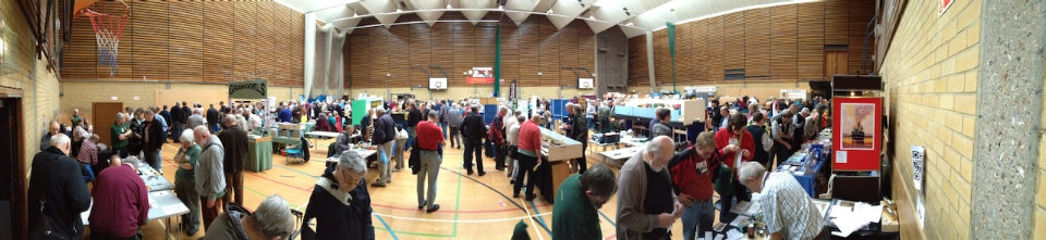 Expo Narrow Gauge in full swing just after opening the doors to the public at White Oak Leisure Centre Swanley